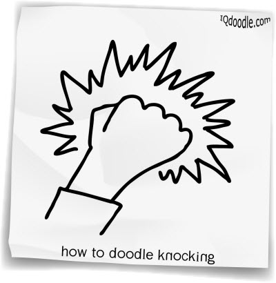 how to doodle knocking small