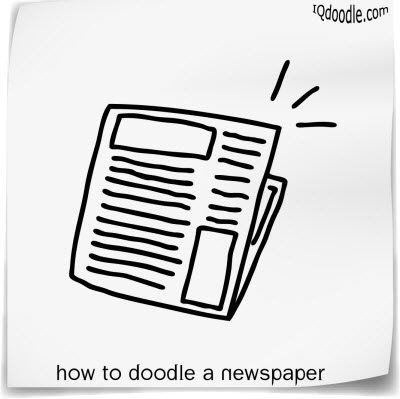 how to doodle newspaper small