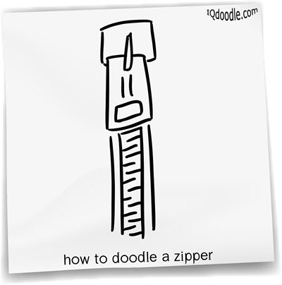 how to doodle zipper small