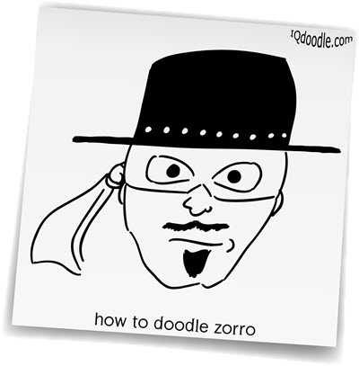 how to doodle zorro small