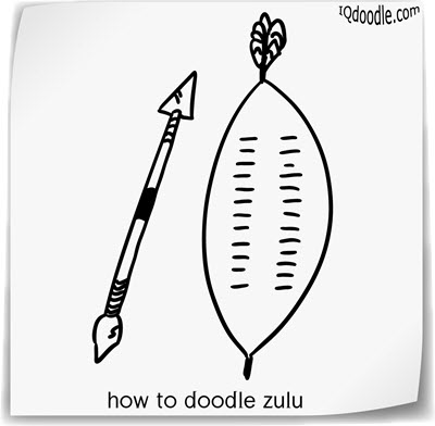 how to doodle zulu small