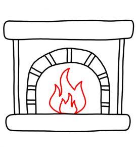 How to Doodle a Fireplace