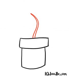 how to draw a pot plant