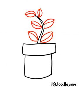 doodling a pot plant