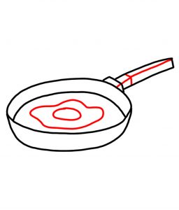 how to doodle frying pan 03