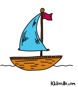 how to doodle a sailboat