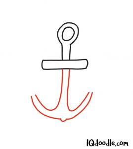 doodling an anchor