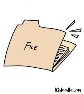 How to doodle a file folder