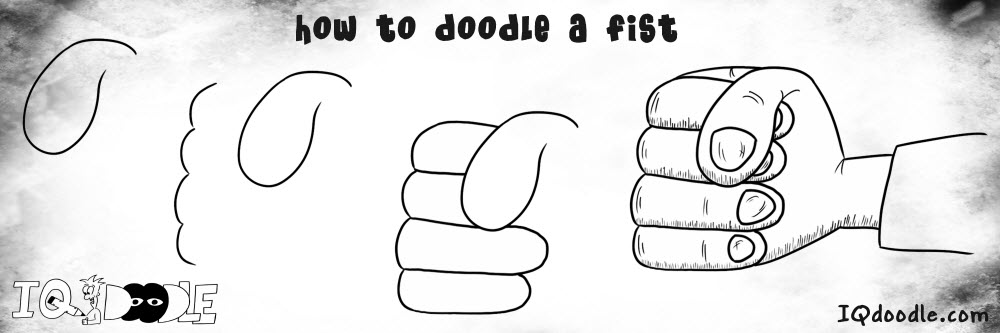 how to doodle a fist