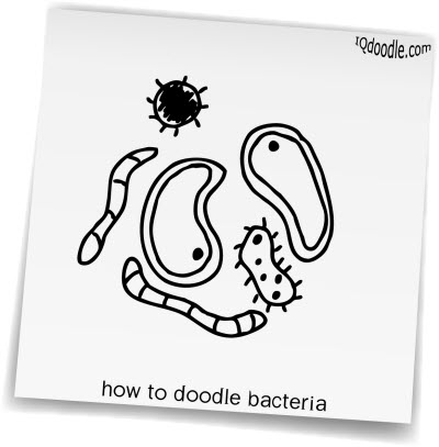 how to doodle bacteria small