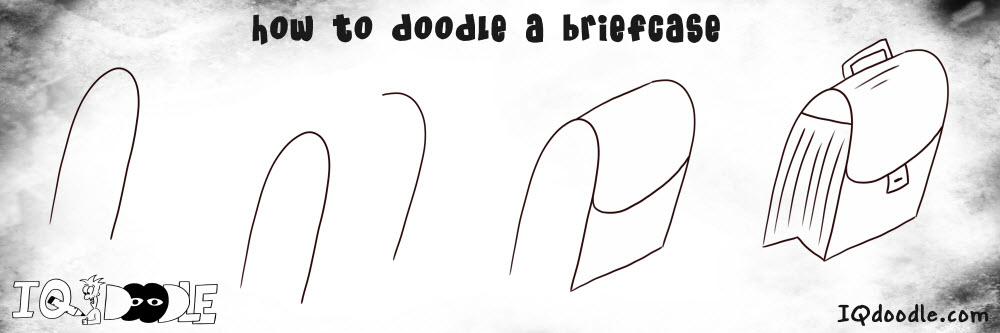 how to doodle briefcase