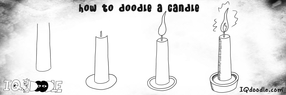 how to doodle candle
