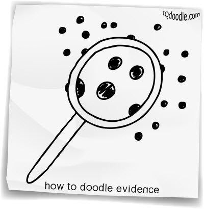 how to doodle evidence small