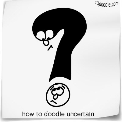 how to doodle uncertain small
