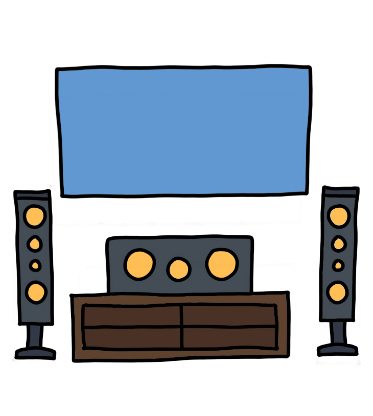 How to Doodle Home Entertainment System
