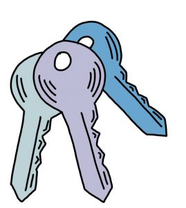 How to Doodle Set of Keys