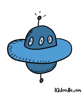 how to doodle a ufo