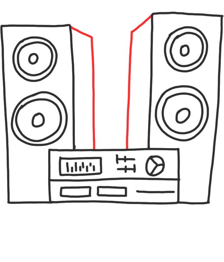 How to Doodle Stereo System - IQ Doodle School