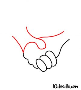 doodling a handshake
