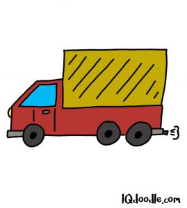 how to doodle a truck