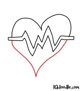 doodling a heartbeat
