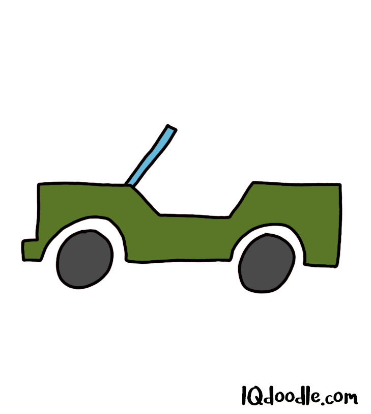 how to doodle a jeep