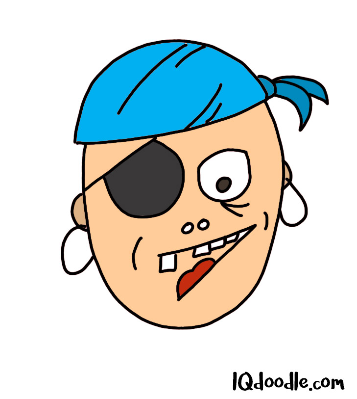 how to doodle a pirate