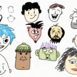 Day 18 - Doodling Heads of All Shapes and Sizes 30 3172360946