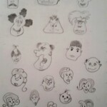 Day 18 - Doodling Heads of All Shapes and Sizes 24 1198697628